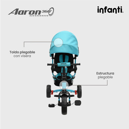 Triciclo Infanti Aaron Asiento Giratorio 360°