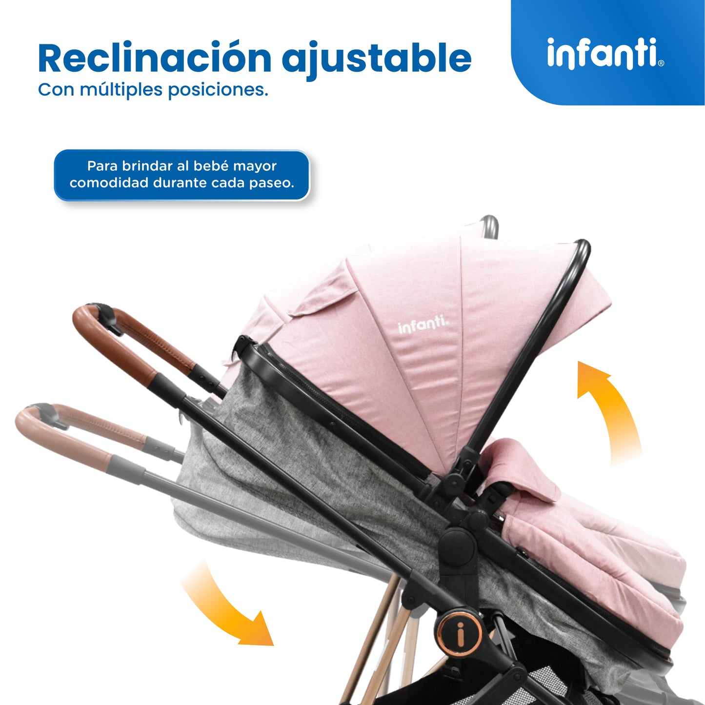 Carriola Travel System Ana Asiento Reversible Convertible en Bambineto, Portabebé Autoasiento y Base, Plegado Compacto, Arnés de 5 Puntos, Toldo con Ventanilla, Cubrepiés y Canastilla Infanti