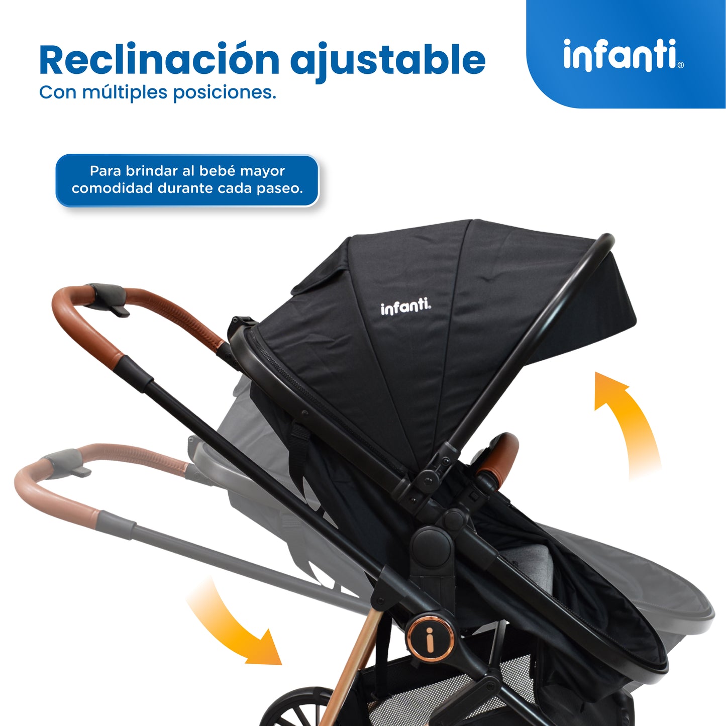 Carriola Travel System Ana Asiento Reversible Convertible en Bambineto, Portabebé Autoasiento y Base, Plegado Compacto, Arnés de 5 Puntos, Toldo con Ventanilla, Cubrepiés y Canastilla Infanti