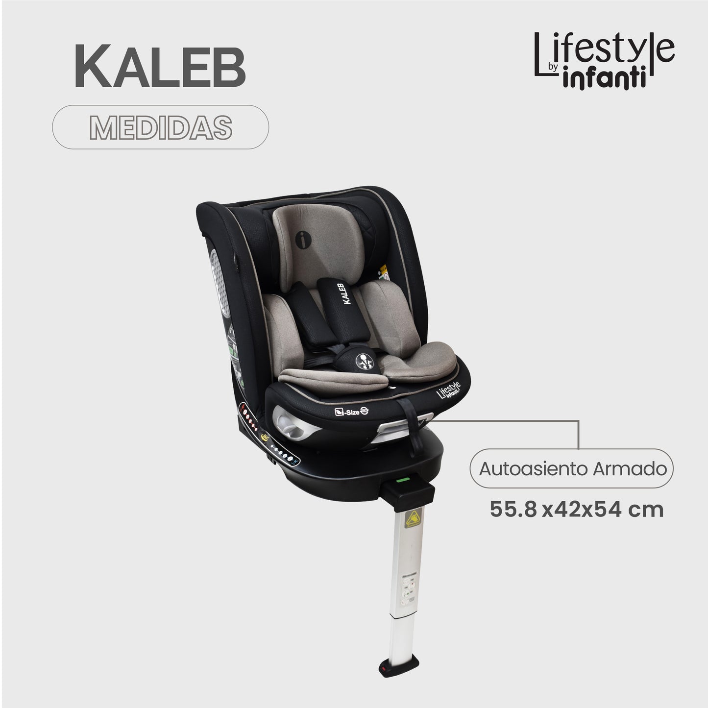 Lifestyle By Infanti Autoasiento Kaleb 360° I-size Isofix