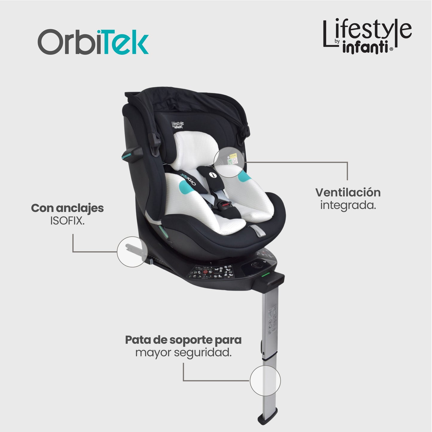 Autoasiento Electrónico Orbitek Con Giro 360