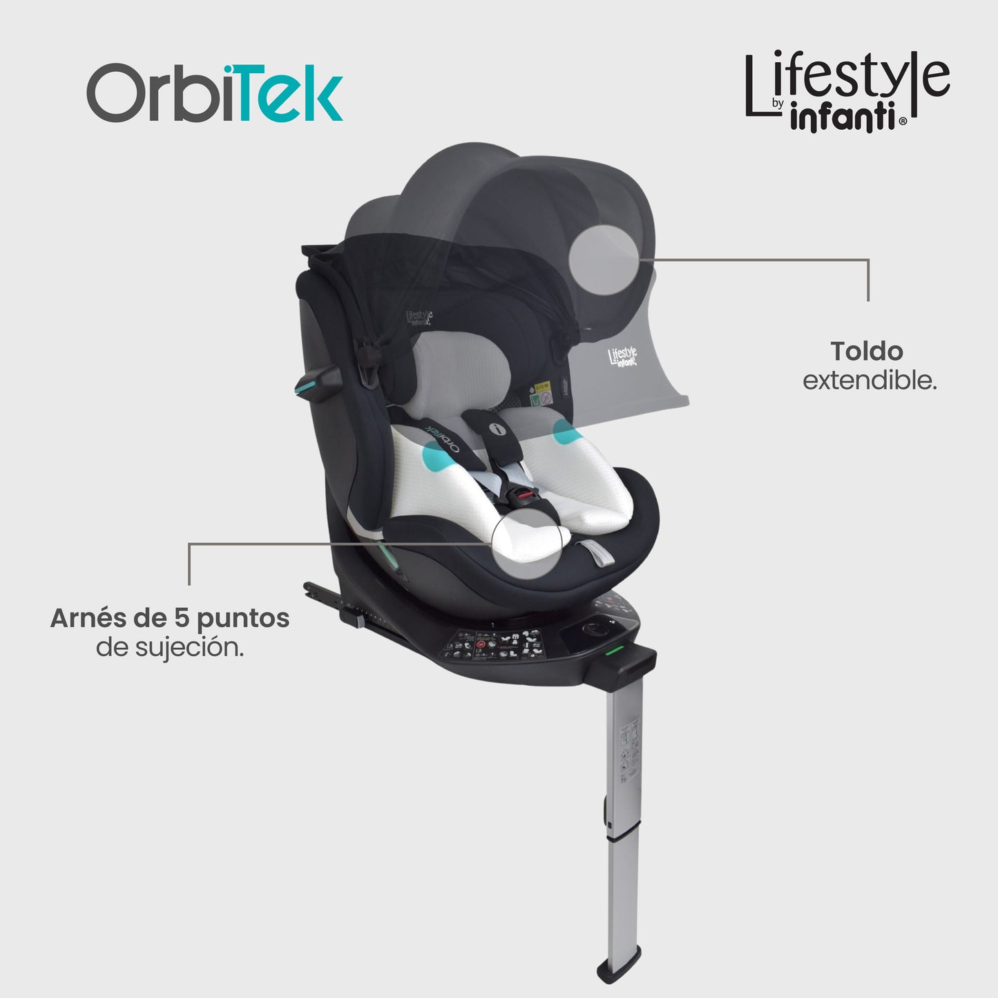 Autoasiento Electrónico Orbitek Con Giro 360