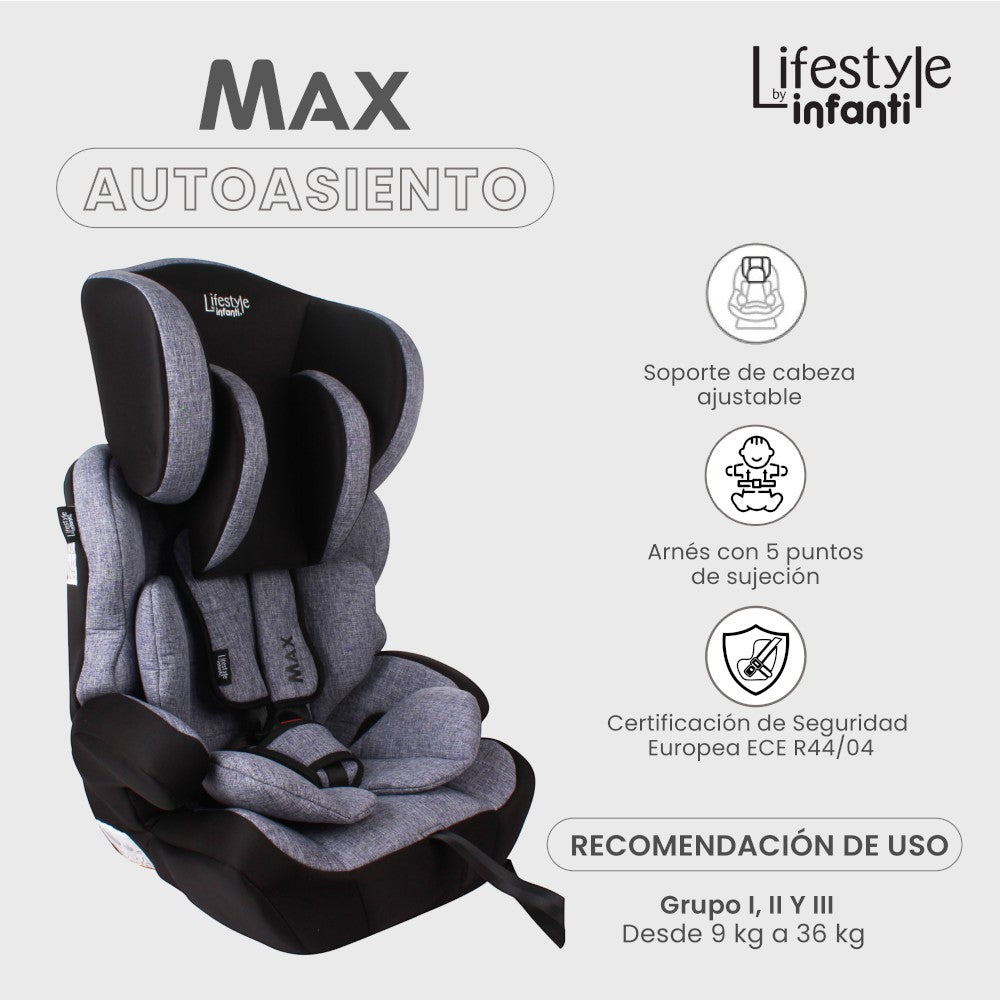 Autoasiento Booster Para Bebé Max Lifestyle By Infanti