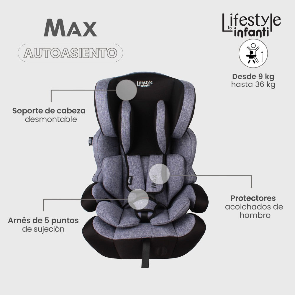 Autoasiento Booster Para Bebé Max Lifestyle By Infanti