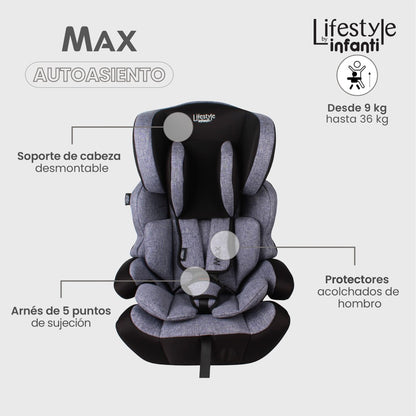 Autoasiento Booster Para Bebé Max Lifestyle By Infanti