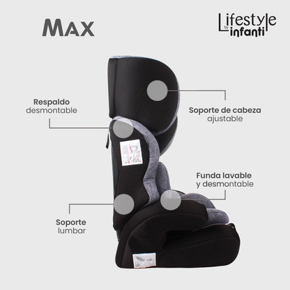 Autoasiento Booster Para Bebé Max Lifestyle By Infanti