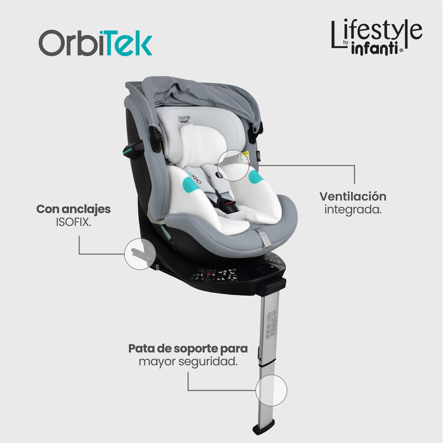 Autoasiento Electrónico Orbitek Con Giro 360