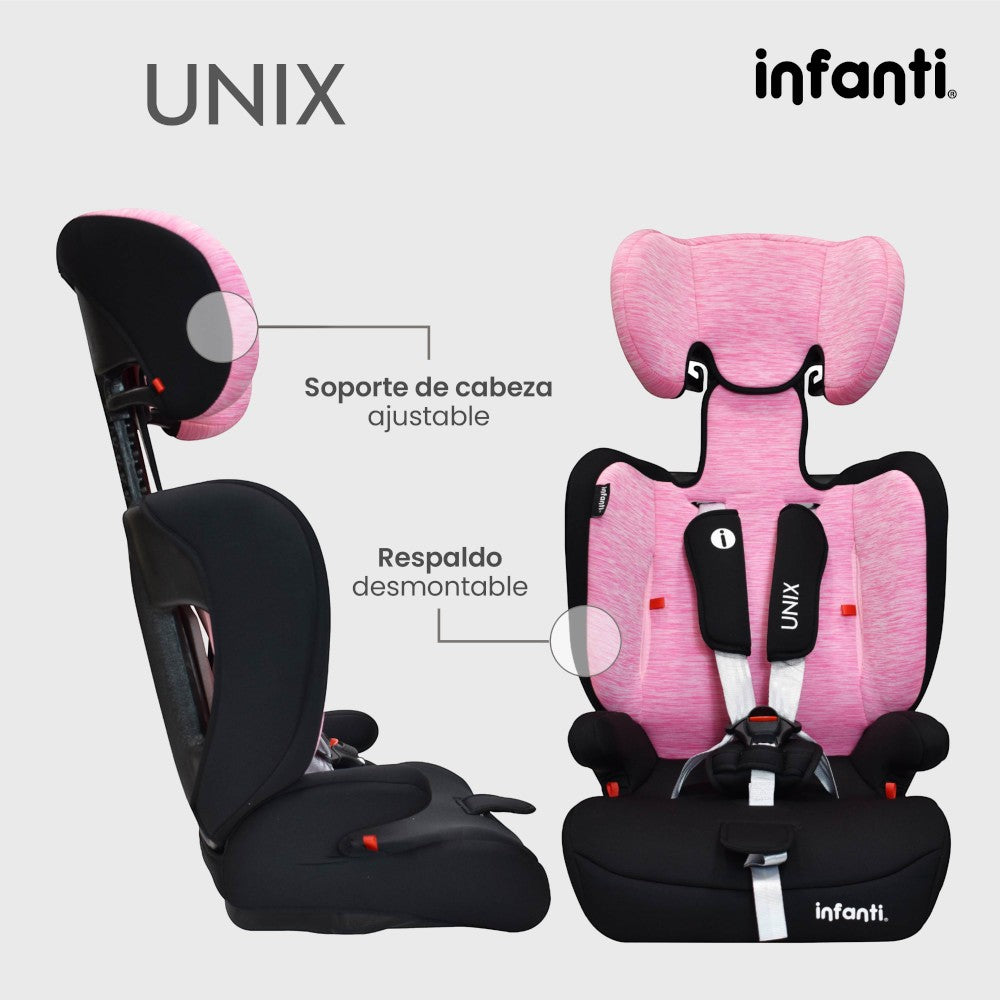 Autoasiento Infanti Unix Grupo 1, 2, 3 Convertible A Booster