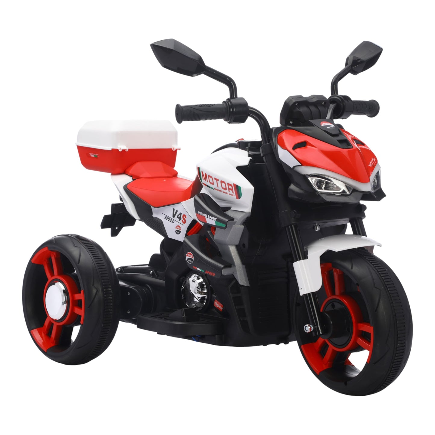 Motocicleta Montable Eléctrica V4s Speed Con Música Y Luces