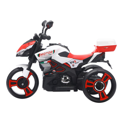 Motocicleta Montable Eléctrica V4s Speed Con Música Y Luces