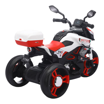 Motocicleta Montable Eléctrica V4s Speed Con Música Y Luces