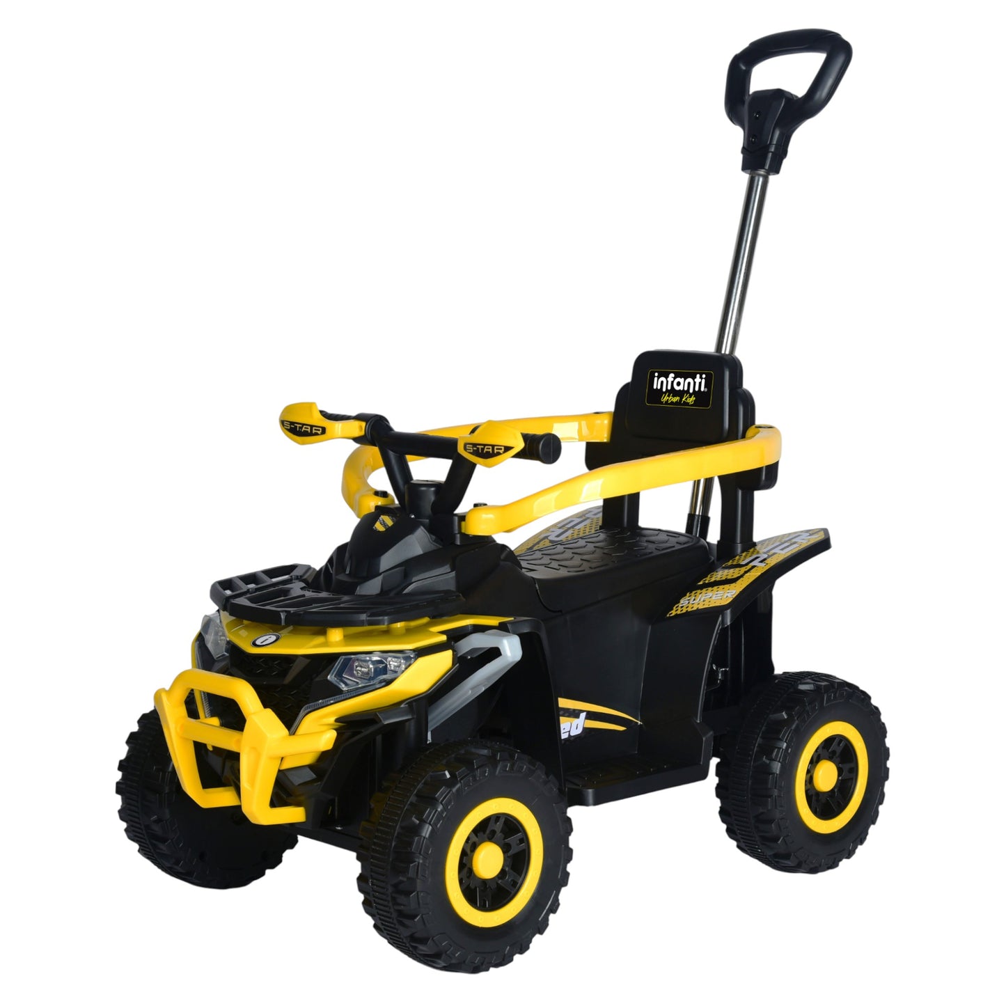 Cuatrimoto Montable Con Música Y Luces, Barras De Seguridad