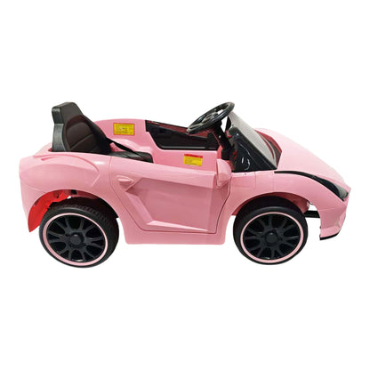 Carro Eléctrico Montable Tipo Deportivo Con Luces Y Musica