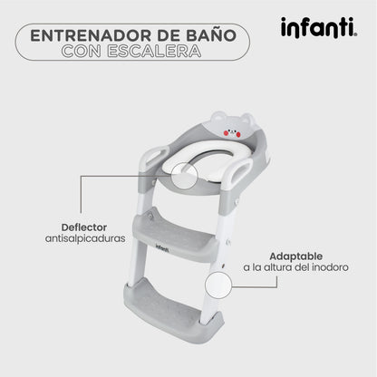 Entrenador De Baño De Oso Con Escalera Ligera, Práctica Y Plegable