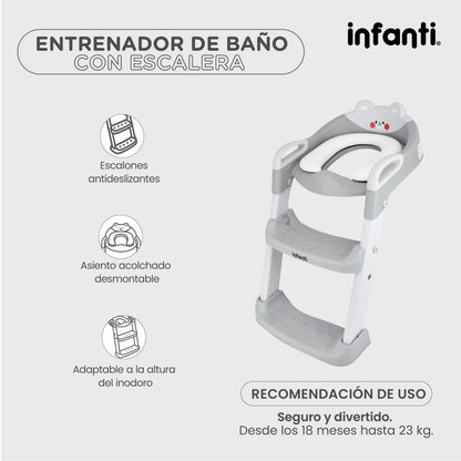 Entrenador De Baño De Oso Con Escalera Ligera, Práctica Y Plegable