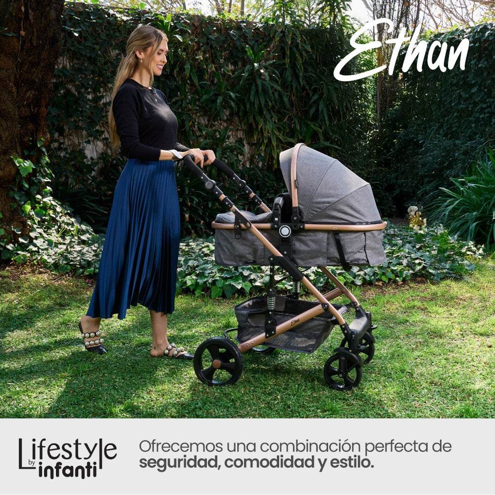 Carriola Travel System Ethan Lifestyle by Infanti Color Gris