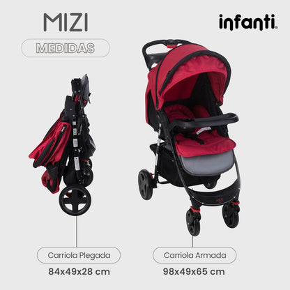 Carriola Infanit Mizi Con Sistema De Viaje Y Charola