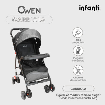 Carriola De Bebé Infanti Owen Plegable