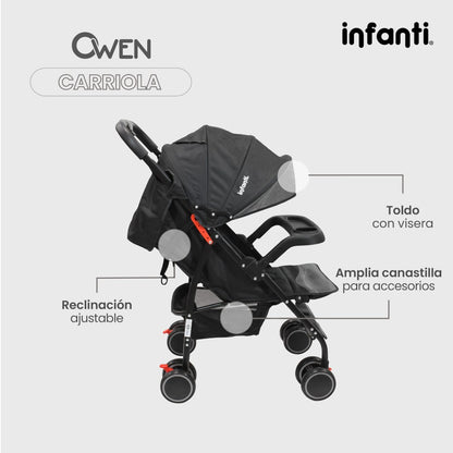 Carriola De Bebé Infanti Owen Plegable