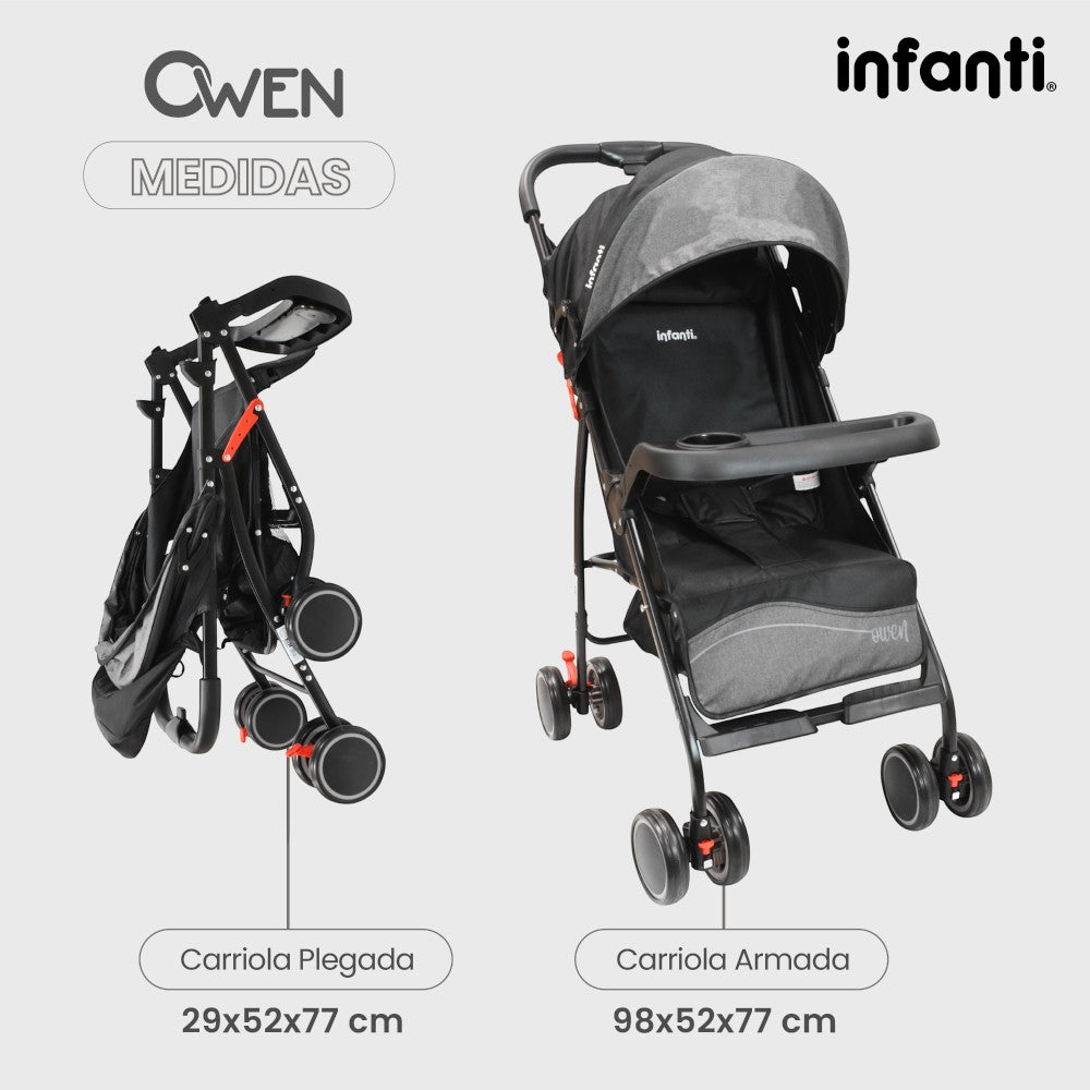 Carriola De Bebé Infanti Owen Plegable