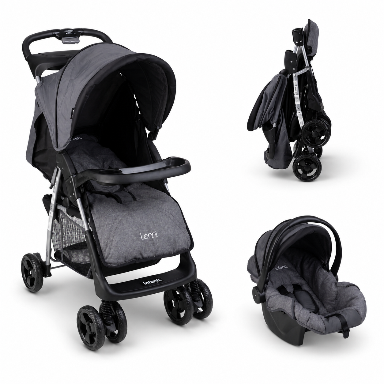 Stroller With Travel System And Tray