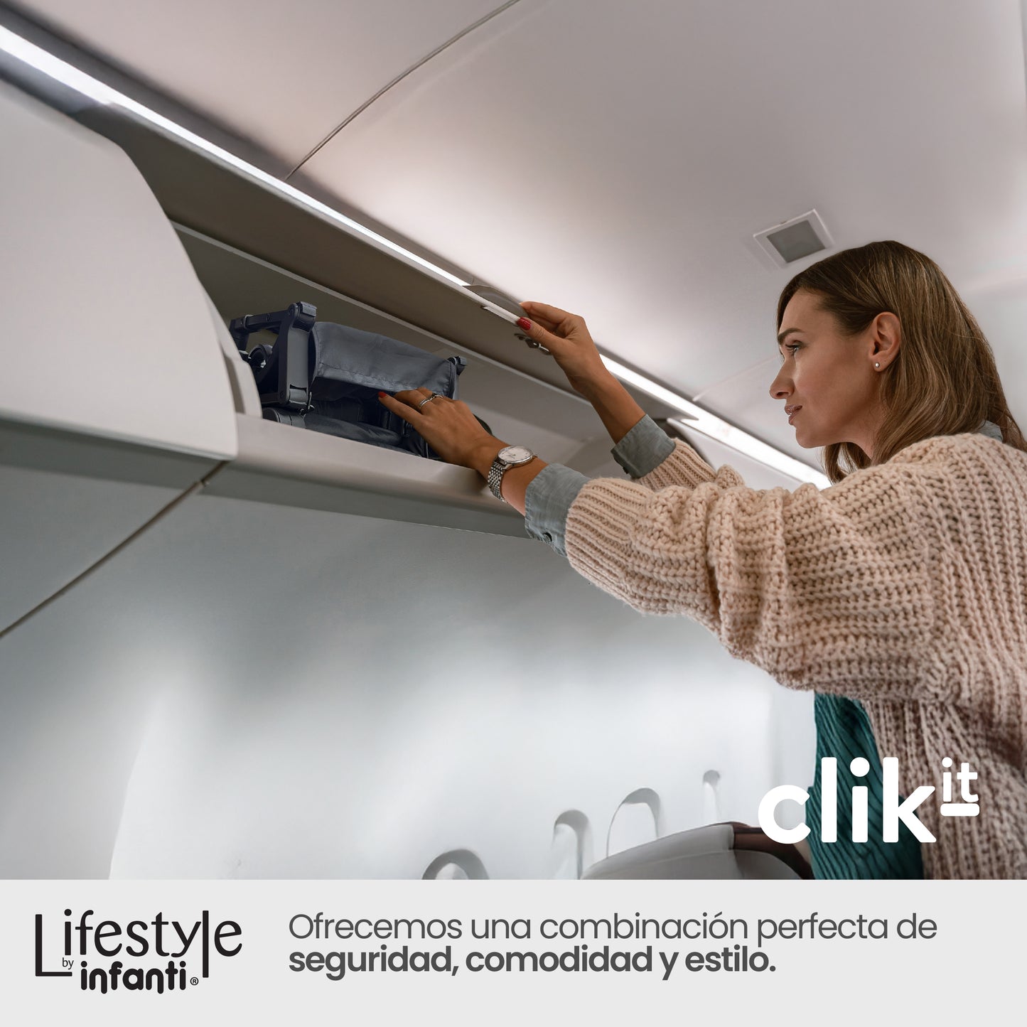 Carriola Lifestyle By Infanti Clik It Plegable Ligera Ideal Para Llevarla En Avión