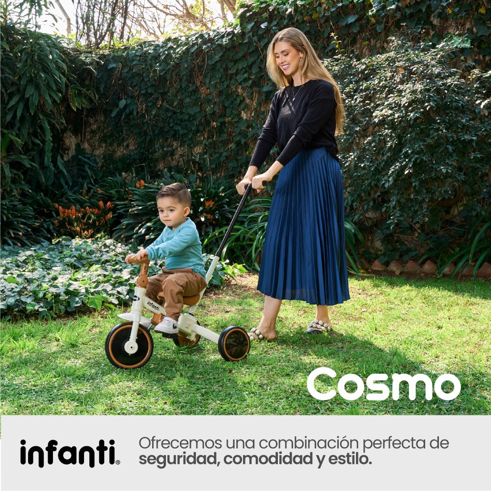 Triciclo Evolutivo 4 En 1 Infanti Cosmo Con Barra De Empuje