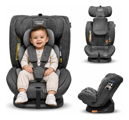 Autoasiento Reclinable Prix Lifestyle By Infanti Con Soporte Desmontable Para La Cabeza Arnés De Seguridad De 5 Puntos Aprobado Por La Regulación R129 (i-Size) Edad Recomendada 0 Meses a 12 años