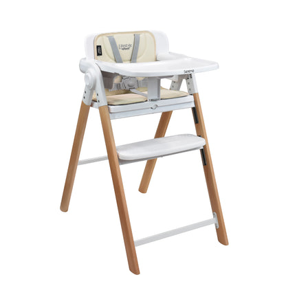 Silla Alta Periquera 2 En 1 Plegable Con Arnes De 5 Puntos