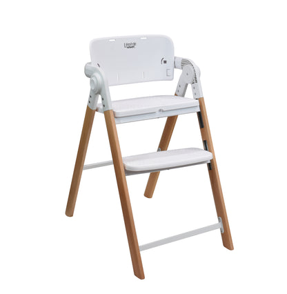 Silla Alta Periquera 2 En 1 Plegable Con Arnes De 5 Puntos