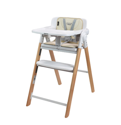 Silla Alta Periquera 2 En 1 Plegable Con Arnes De 5 Puntos