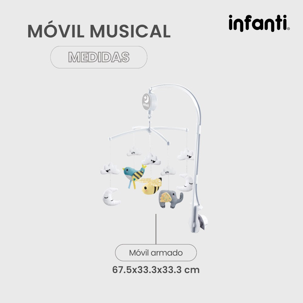 Móvil Musical Infanti para Cuna Giratorio