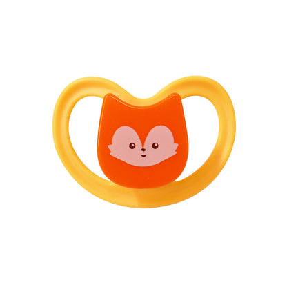 Chupón Ortodóntico Naranja con Estampado de Zorro, Libre de BPA, Infanti