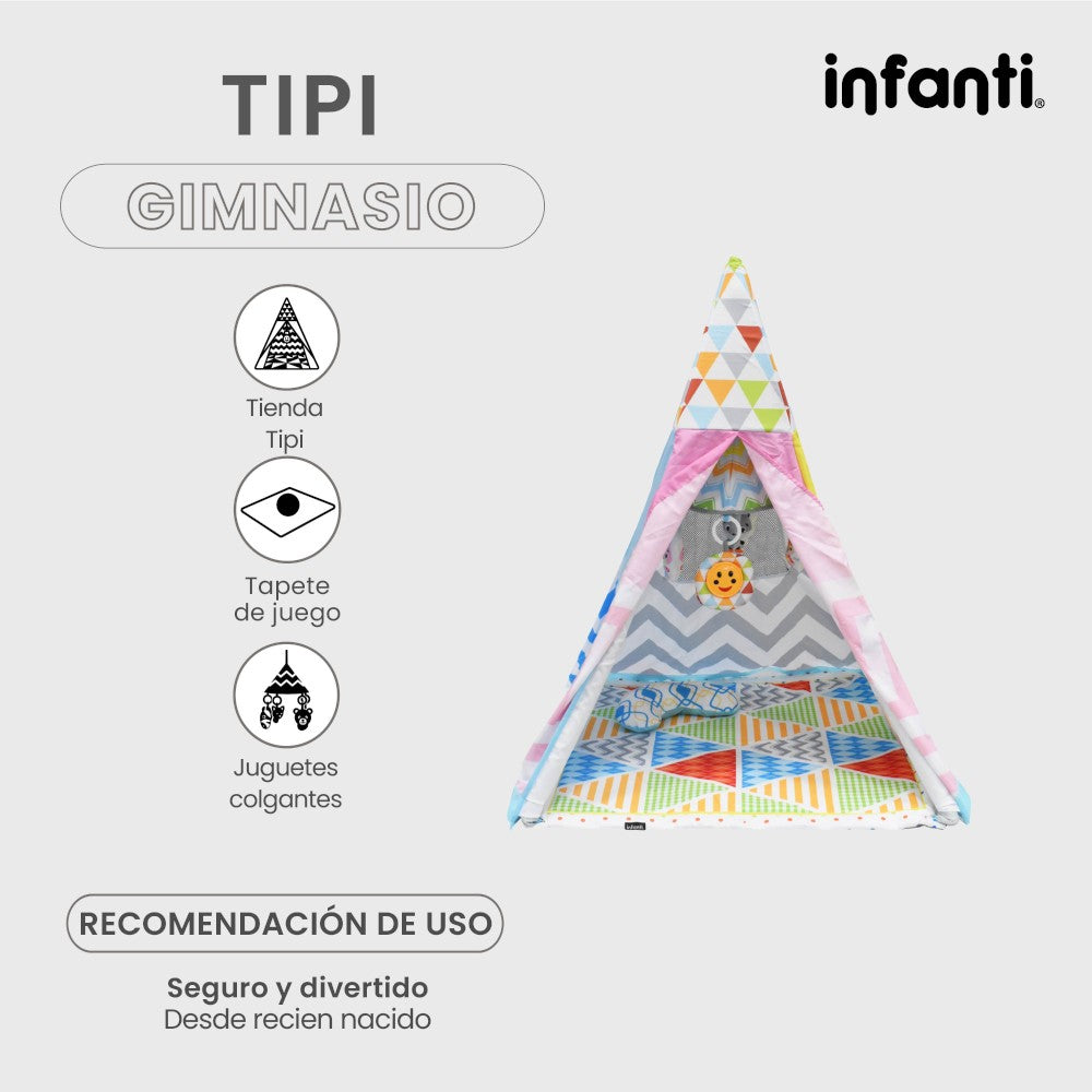 Gimnasio Para Bebé Tipi Con Juguetes Colgantes