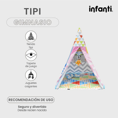 Gimnasio Para Bebé Tipi Con Juguetes Colgantes