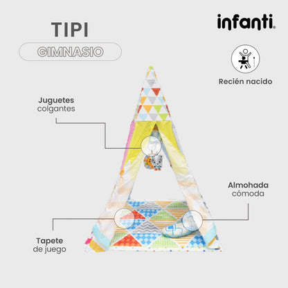 Gimnasio Para Bebé Tipi Con Juguetes Colgantes