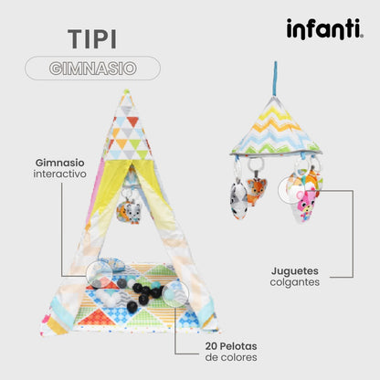 Gimnasio Para Bebé Tipi Con Juguetes Colgantes
