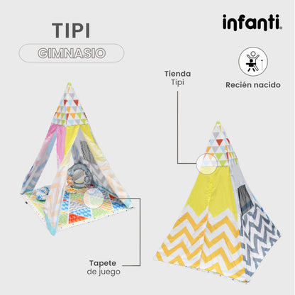 Gimnasio Para Bebé Tipi Con Juguetes Colgantes