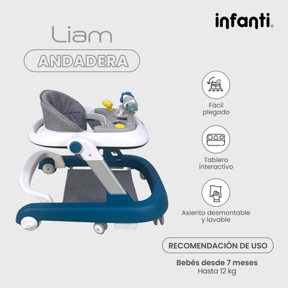 Andadera Para Bebé 3 En 1 Liam Lifestyle By Infanti