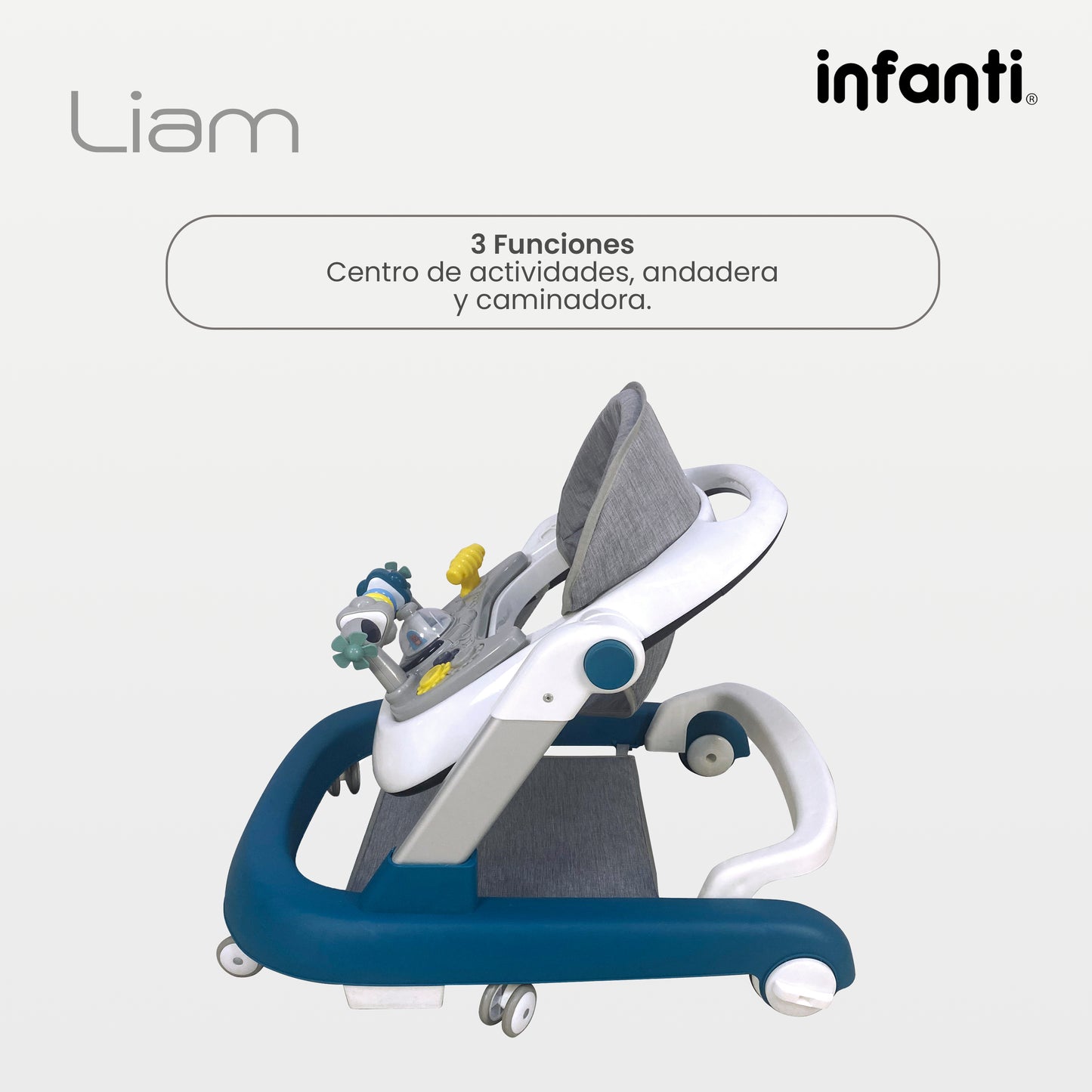 Andadera Para Bebé 3 En 1 Liam Lifestyle By Infanti