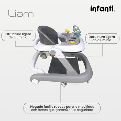 Andadera Para Bebé 3 En 1 Liam Lifestyle By Infanti