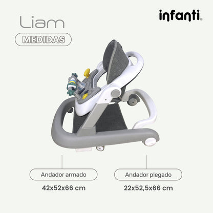 Andadera Para Bebé 3 En 1 Liam Lifestyle By Infanti