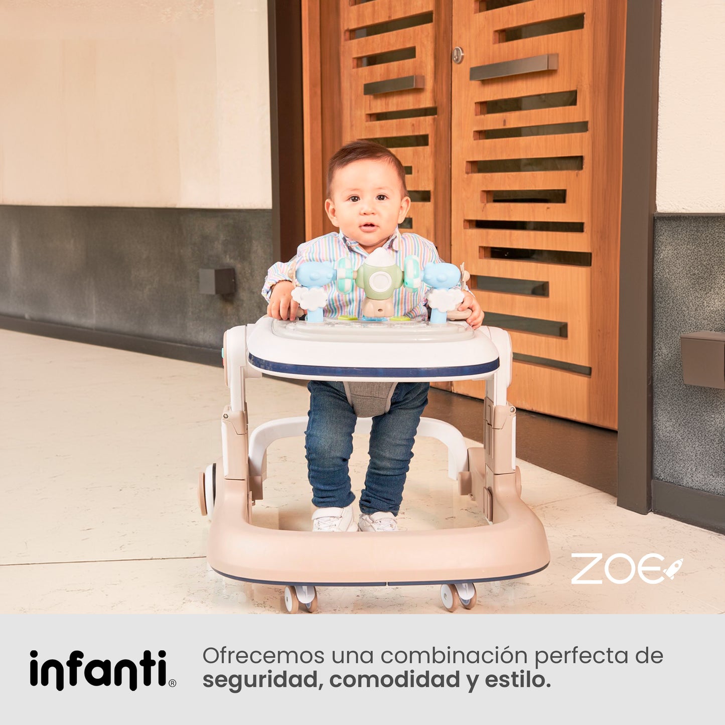 Andadera Zoe Infanti 2 en 1 Caminadora