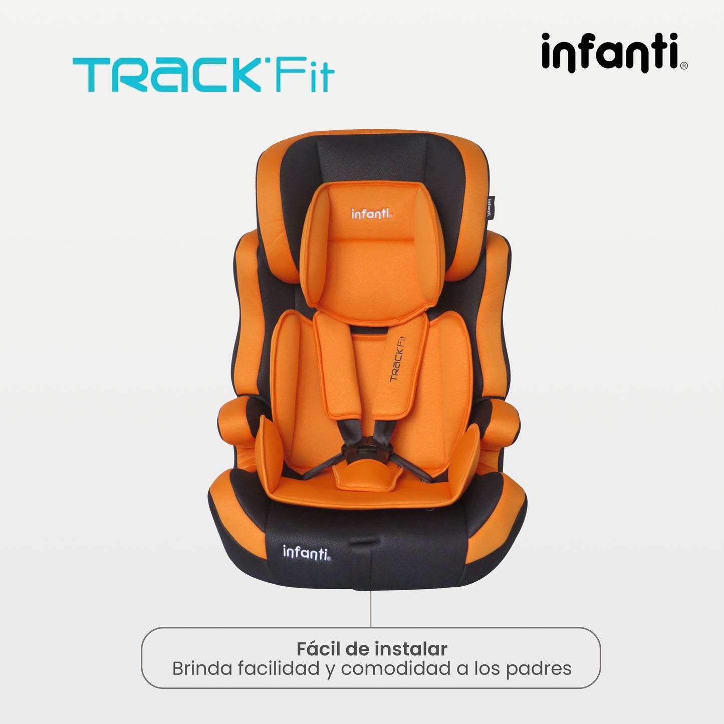 Autoasiento Infanti Track Fit Booster Grupo 1, 2 y 3 Anclaje Universal