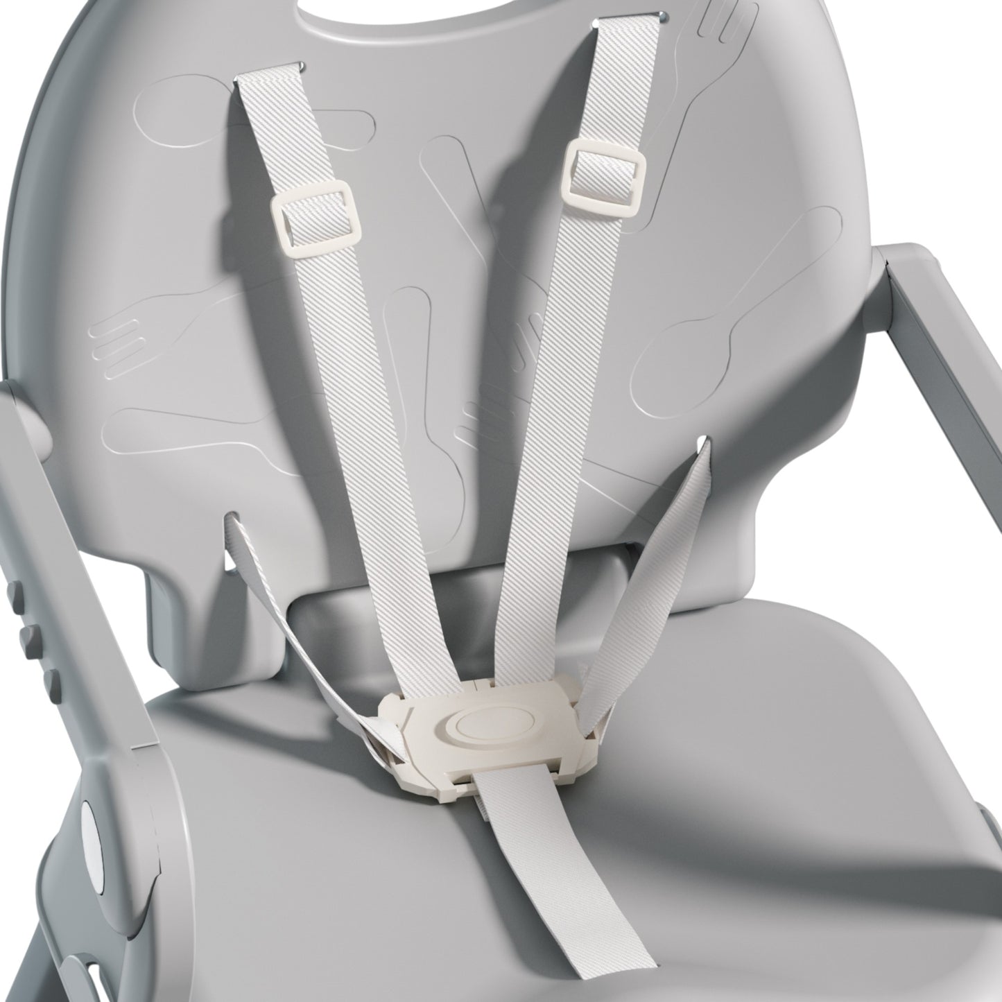 Silla Alta 3 en 1 Lucky para Bebé con Arnés 5 Puntos y Charola Ajustable, Ligera y Segura hasta 15 kg ideal desde 6 meses