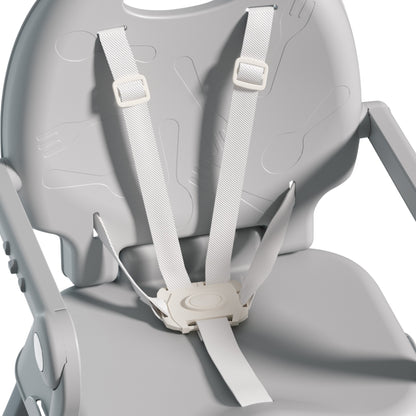 Silla Alta 3 en 1 Lucky para Bebé con Arnés 5 Puntos y Charola Ajustable, Ligera y Segura hasta 15 kg ideal desde 6 meses