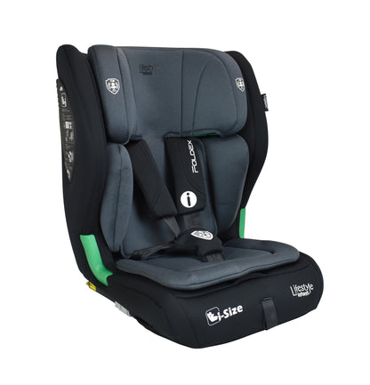 Autoasiento Foldex Grupo 1, 2 y 3 De 76 A 150 cm, i-Size, Arnés De 5 Puntos, ISOFIX, Top Tether, Soporte De Cabeza Ajustable, Protección Lateral, Plegable, Portavasos, Lifestyle By Infanti