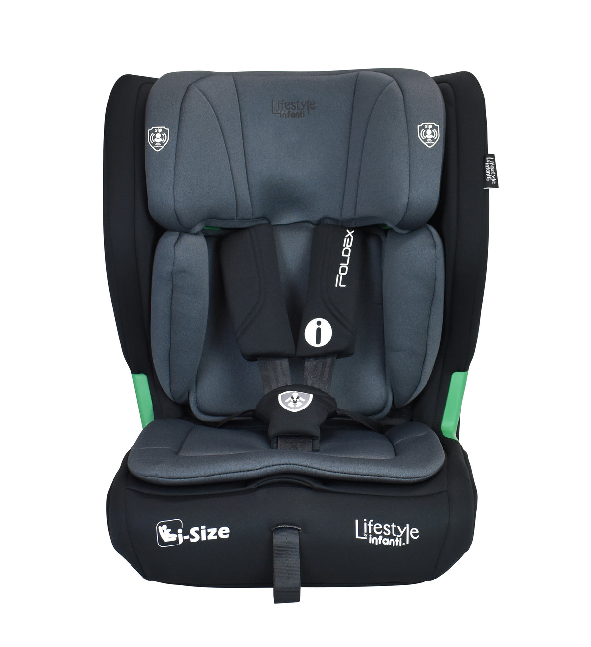 Autoasiento Foldex Grupo 1, 2 y 3 De 76 A 150 cm, i-Size, Arnés De 5 Puntos, ISOFIX, Top Tether, Soporte De Cabeza Ajustable, Protección Lateral, Plegable, Portavasos, Lifestyle By Infanti