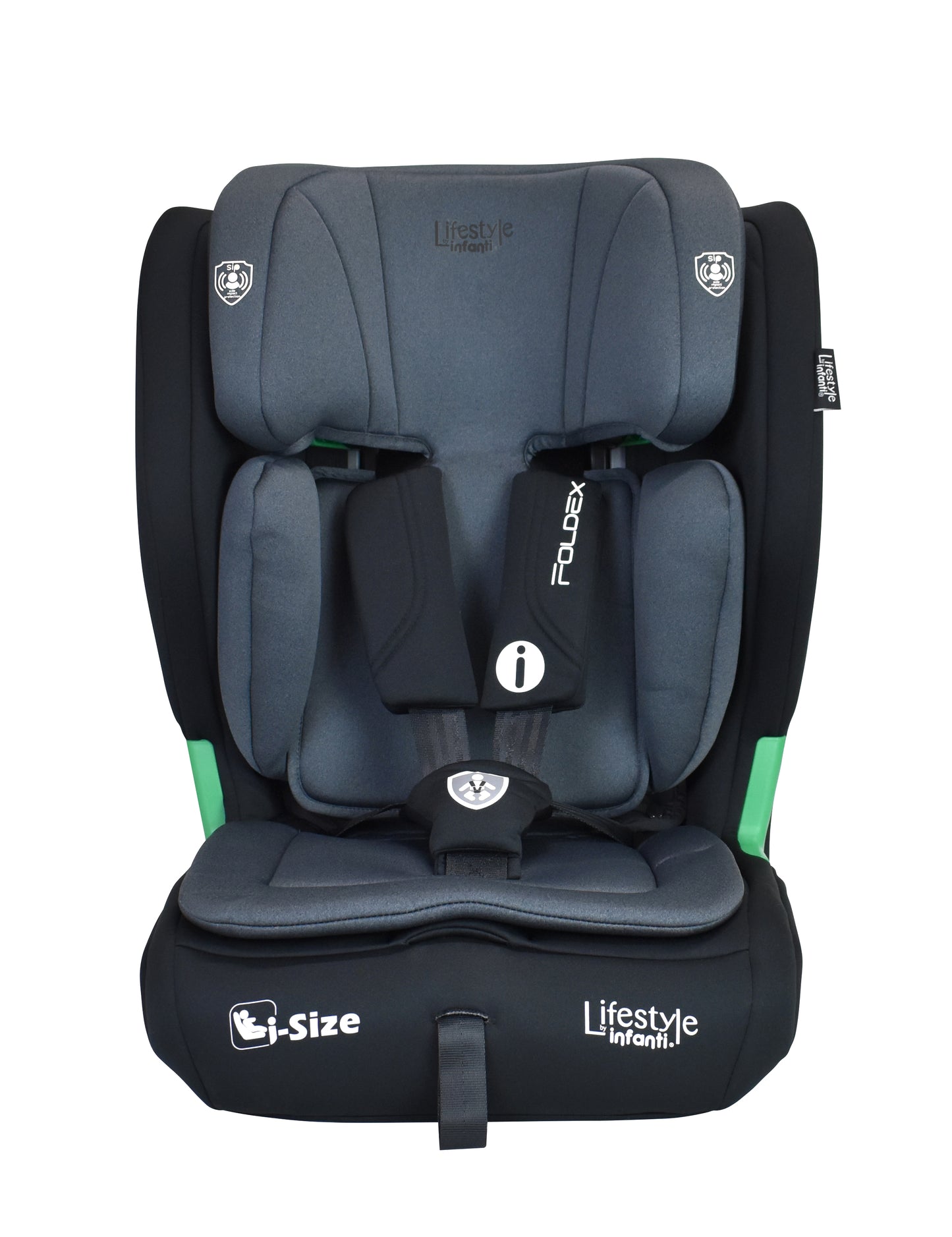Autoasiento Foldex Grupo 1, 2 y 3 De 76 A 150 cm, i-Size, Arnés De 5 Puntos, ISOFIX, Top Tether, Soporte De Cabeza Ajustable, Protección Lateral, Plegable, Portavasos, Lifestyle By Infanti