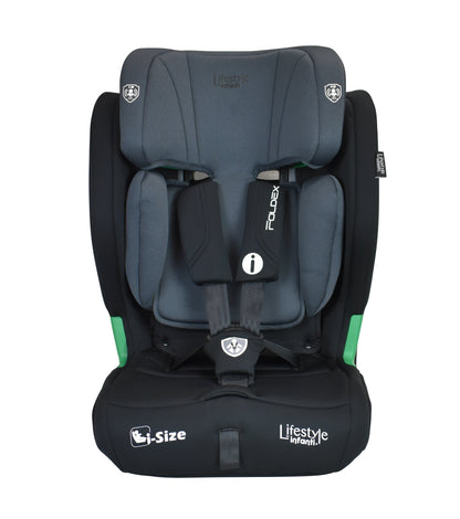 Autoasiento Foldex Grupo 1, 2 y 3 De 76 A 150 cm, i-Size, Arnés De 5 Puntos, ISOFIX, Top Tether, Soporte De Cabeza Ajustable, Protección Lateral, Plegable, Portavasos, Lifestyle By Infanti